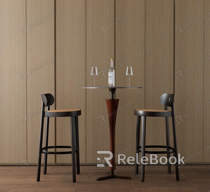 Bar Table and Chair Combination Coffee Bar Bar model