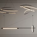 Modern Chandeliers With Circular Rings Curved Lines And Linear Designs For Interior Decoration