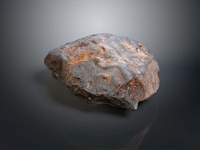 Natural Stone And Wood Rustic Texture With Dark Brown Rough Surface Design 3d model