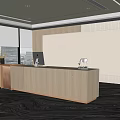 Modern Front Desk 3d model