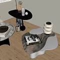 Light Luxury Italian Style Side Table Metal Side Table Round Side Table Corner Table Sofa Side Table Marble Side Table Special Shape Side Table Corner Table 3d model