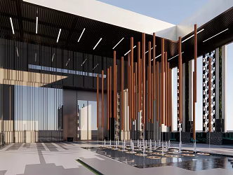 Modern Gate Simple Entrance Gate 3d model