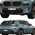 BMW SUV Car Front And Rear Views With Stylish Design