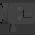 Black Tactical Weapon Sight With Adjustable Knob And Lens Window Design