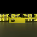 Complex Industrial Mechanical Structure With Circular Central Component And Symmetric Layout