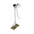 Professional Outdoor Equipment With Tripod Base Camouflage Design Black Box And Antenna