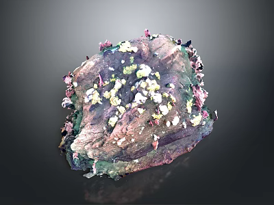 Medical Devices With Natural Ore Crystal Structures And Multicolor Irregular Surfaces 3d model