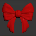 Red Shiny Bow Decorative Ornament Set for Home Interior Decoration