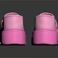 Stylish Pink Platform Loafers With Thick Sole For Women's Casual Daily Wear