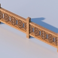 Railing Guardrail Fence 3d model