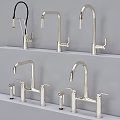 Light luxury faucet hardware component faucet 3d model