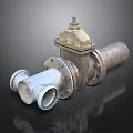 Durable Industrial Metal Valve With Brass Top And Multiple Pipe Connections For Machinery