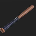Premium Wooden Baseball Bat Sports Equipment With Blue Grip Handle