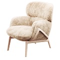 Modern Sofa Chair Leisure Chair Single Chair Armchair Wool Plush Chair 3d model