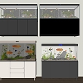 Modern fish tank fish tank 3d model