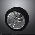 Black Tread Car Tire With Silver Alloy Wheel Rim For Vehicle Safety And Style
