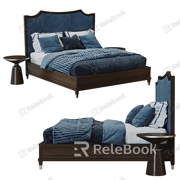 double bed bedroom furniture bedside table bed model