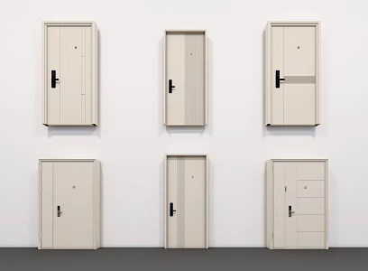 Home security door 3d model