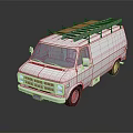 Modern bus minibus minivan driverless bus 3d model