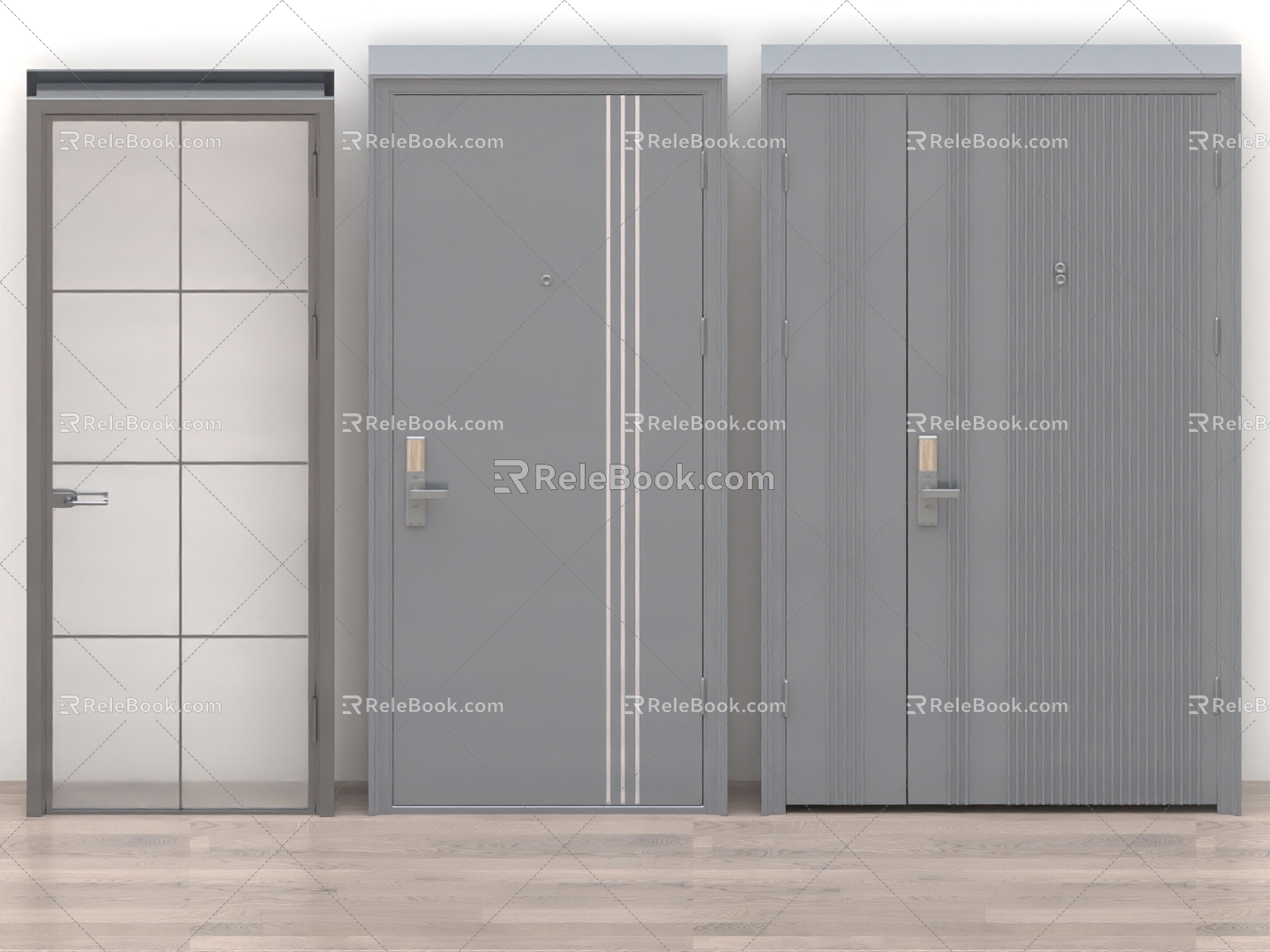 Door Wooden Door Bedroom Door Meeting Room Door Office Door Double Door Glass Door Security Door Living Room Door 3d model