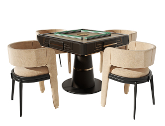 American Mahjong Table 3d model