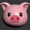 Cute Pink Pig Shaped Decorative Furniture Piece For Home Interior Decoration