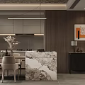 Modern Elegant Living Dining Room Interior With Sofa Coffee Table And Decorative Wall Art
