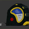 Professional Black Yellow Tape Measure with SKN Brand 5m Length Ergonomic Grip Hardware Tool