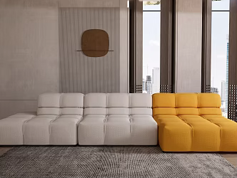 Modern leisure sofa 3d model