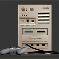 Modern game console Nintendo game console 3d model