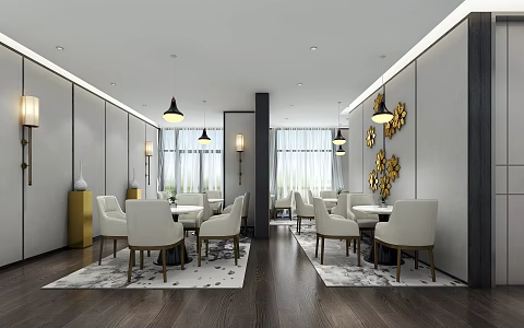 Modern Sales Office Sales Department 3d model