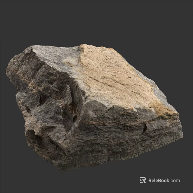 Natural Wood Stone Material With Raw Texture And Solid Surface 3d model 