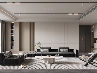 modern living room 3d model