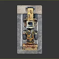 Yellow Wheel Loader Construction Equipment With Dirt Bucket And Large Tires