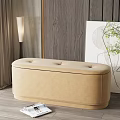 Modern sofa stool 3d model