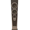 Stylish Living Room Setup With Floor Standing Speaker And Home Audio System