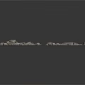 Gray Gravel Pieces Scattered on White Background with Small and Medium Size