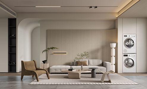 modern living room 3d model