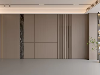 Modern Simple Sofa Background Wall Modern Decoration Balcony Cabinet Living Room Cabinet Wood Decorative Background Wall 3d model