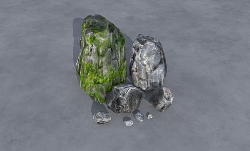 Stone Mountain Stone Rockery Landscape Stone Rock Garden Stone Courtyard Landscape Stone Rock 3d model