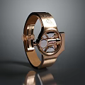 Elegant Golden Metal Bracelet Stylish Daily Life Accessory With Unique Design
