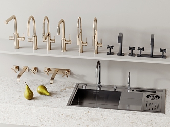 Faucet stainless steel faucet sink vegetable basin faucet fruit 3d model