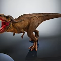 Realistic Tyrannosaurus Rex Dinosaur Model With Open Mouth And Sharp Teeth
