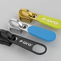 F-BRO Zipper Pulls In Black Silver Blue And Gold Yellow Colors