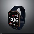 Electronic Smartwatch Featuring Blue Strap Fitness Tracking Time Display And Calorie Monitoring
