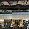 Contemporary Bar Interior Design With Decorative Ceiling Lighting Comfortable Seating And Stylish Bar Counter