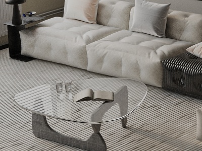 Modern coffee table model