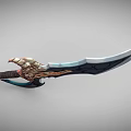 Big Sword Big Sword Hand-painted Big Sword Cartoon Big Sword Dragon Slayer Big Sword Magic Big Sword Magic Big Sword Magic Dragon Big Sword Low Face Number Low Model Simple Model Style 3d model