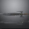 Ornate Greatsword Featuring Worn Blade Golden Patterns Brown Leather Hilt And Metal Accents