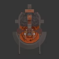 Advanced Industrial Equipment Featuring Tower Structure Pipes Platforms And Stable Base Design